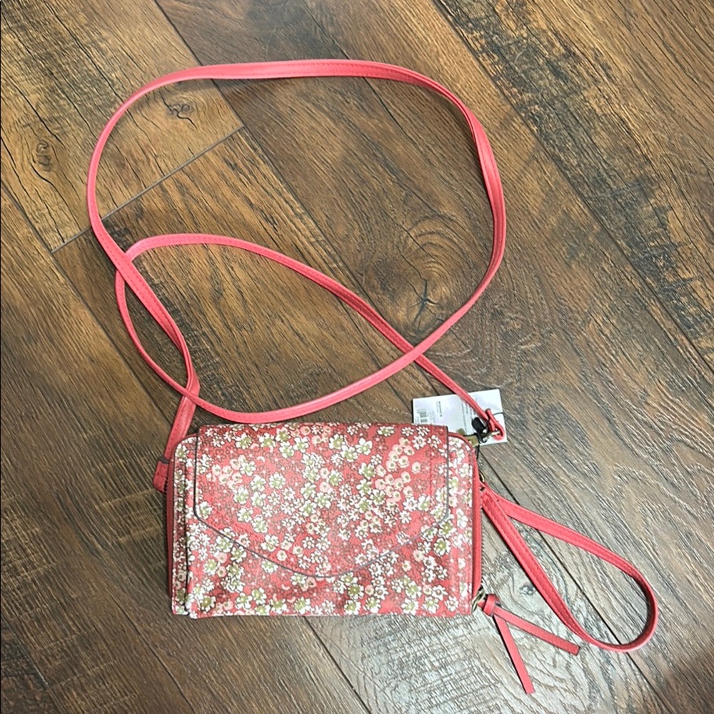 Floral Crossbody Bag - Pink NWT